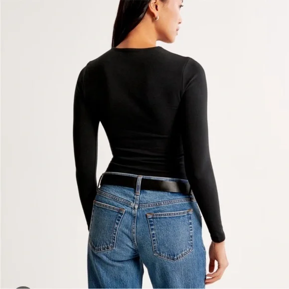 Abercrombie Black Long Sleeve Top - Picture 2 of 5